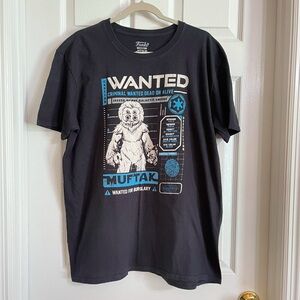 Funko Tees Cantina Wanted Muftak Star Wars Exclusive T-Shirt Mens Black